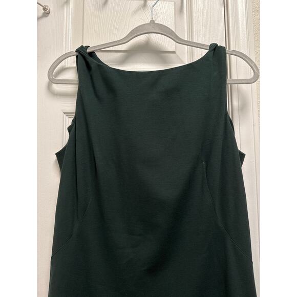 MM Lafleur Lydia Twist Strap Classic Career Sheath Dress in Forest Green Size 14 - Picture 5 of 9
